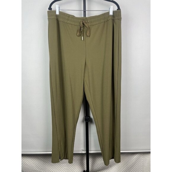 Joie Green Pants Pull On Drawstring Waist with Pockets Women's Size XL - Picture 1 of 8